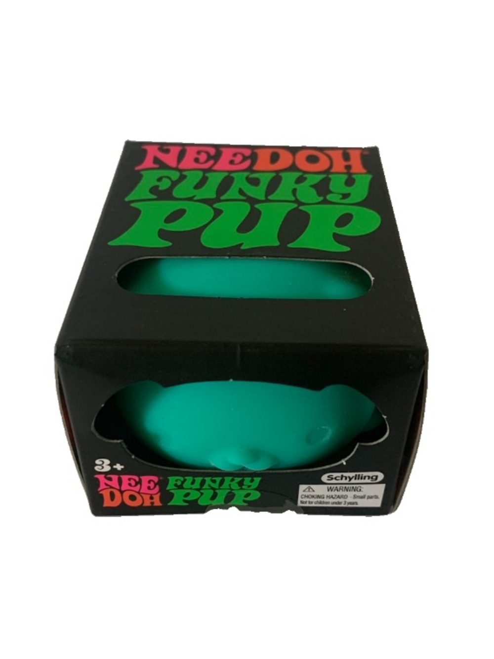 NIB. Needoh Funky Pup Teal Squish